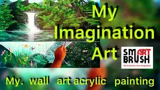 My wall painting this picture my imagination talent art& creations