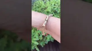 Antique 9ct Rose Gold &lsquo;Bamboo&rsquo; Bangle By Smith & Pepper, Birmingham 1911