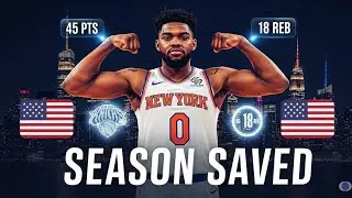 Karl-Anthony Towns Just Saved the Knicks' Season! 🗽🔥 | Game-Changing Performance Breakdown