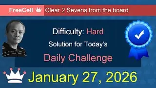 Microsoft Solitaire Collection: FreeCell - Hard - January 27, 2026