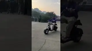Trying out Uboard Electric Bike for the first time. ⚡️ #uboard #electricbike #electricbikeinindia