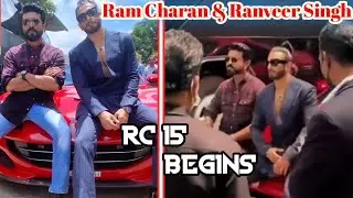 Ram Charan and Ranveer Singh RC 15 Begins Movie shooting