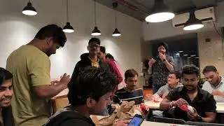 Burger party Pooja #trending #food #burgar 