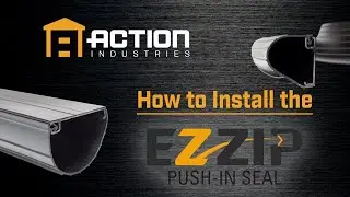 Как установить цельный нижний уплотнитель EZ Zip Push-In