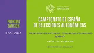 Sub-17 GRUPO A – Fase Oro - Principado de Asturias - Comunidad Valenciana -3 Marzo 12:30