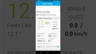 How to use Weather Underground (Wunderground app) to find past local temperatures on an Android