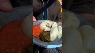 Best Momos in Manali | Momos with Green Chutney #shorts #food