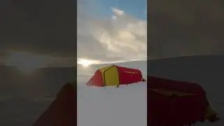 Snow Camping in an Arctic Blizzard