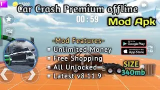 Car Crash Premium offline Mod Apk | Unlimited Money | All Unlocked | Latest v8.11.9