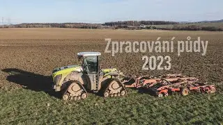 2023 NEW CLAAS Xerion 5000 TRAC TS & Vaderstad TopDown 600