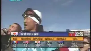 snowboard   ソルトレイク五輪ハーフパイプ男子決勝   中井孝治   1本目