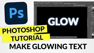 Text Glow Photoshop Tutorial | How to make glowing text in Photoshop