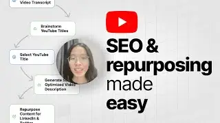 This YouTube SEO Optimizing & Repurposing AI Agent Saved Me So Much Time!