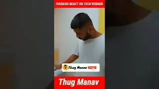 @Thugesh REACTS to @Tech Burner | Thugesh on Tech Burner New Studio | Tech Burner Shorts #shorts
