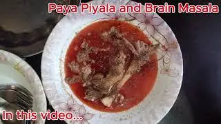 Street Food: Paya and Brain Masala Breakfast in Matiari Hyderabad