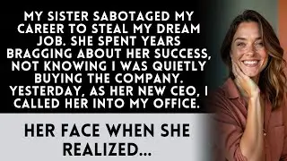 My Sister Stole My Dream Job, So I Became Her Boss's Boss