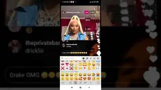 Nicki Minaj live with Drake on Instagram