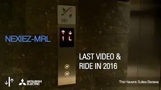 [LAST 2016 Video] Mitsubishi MRL Elevators at The Haven Suites Berawa, Bali
