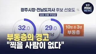 [한걸음더]광주전남 부동층 30% 변수...