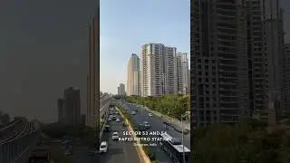 Gurgaon India 🇮🇳 Metro City Gurgaon 🚄 #travel #techcity #music
