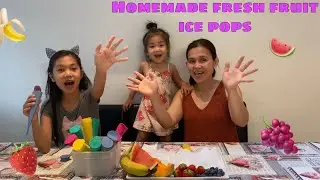 Homemade fresh fruits ice pop/sugar free | Meschian & Daughters