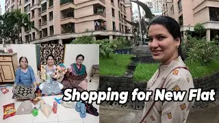 नवीन फ्लॅट मध्ये केली साफ सफाई शॉपिंग बदलापूर डीमार्ट मधून |Came in New Flat Dmart Badlapur Shopping