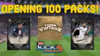 Topps Kick 23 | Opening 100 Packs of the UCL VINTAGE Collection