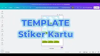 Card sticker Template stiker kartu