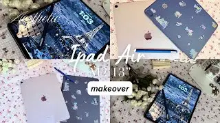 Ipad air m2 & apple pencil pro (MAKEOVER) // accessories// customised wallpaper.#ipadair #ipadairm2
