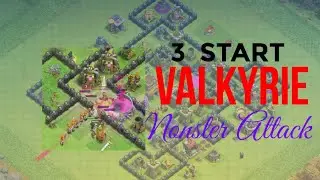 3 star Valkyrie attack/ th 8/clash of clan #clashofclans