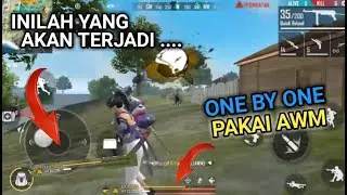 BY ONE PAKAI AWM NO SCOPE . KING OF AWM  #FreeFireIndonesia