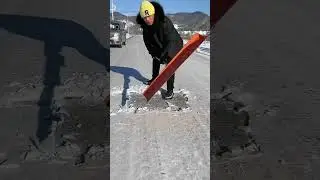 A shovel specially designed for shoveling snow
