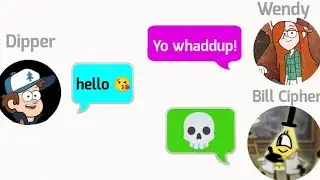 If Gravity Falls characters had a group chat
