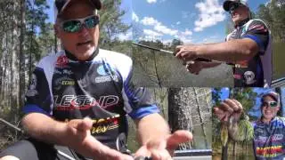 Santone Lures pro Chris McCall fishing and catching bass on Pretender Spinnerbaits