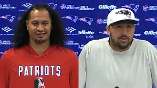 Jahlani Tavai & Austin Hooper Address the Media | Patriots Press Conference