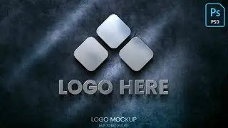 Metallic Logo PSD Mockup Tutorial in Adobe Photoshop