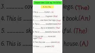 Important use of articles #study #article #englishgrammar #english