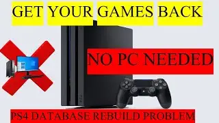 How to fix Missing Apps on a Jailbroken PS4 (Corrupt Database Fix) English Tutorial