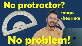 How to measure a bearing without a physical protractor