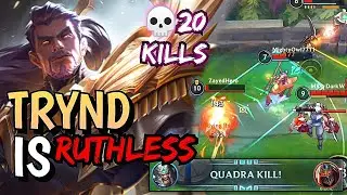 Tryndamere Doesn't care about Lives ( 20 kills & Quadrakill ) ~ Wildrift | Road to Challenger | 9