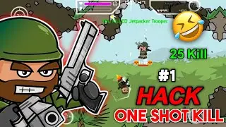 One shot kill ☠️ Mini militia &mdash; Hack 💯 Part 1 #gameplay #hacker_tom07