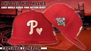 2008 World Series Heart Patch Phillies Fitted | Philadelphia Phillies Side Patch Pink Bottom Fitted