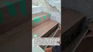 Traditional Stair Tile Installation | Manual Wooden Pattern Ceramic Stairs