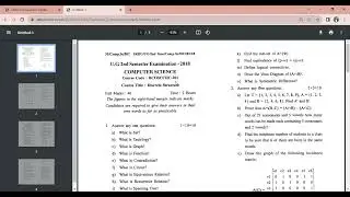 Bankura University Old Question Paper Download || SKBU  #bankurauniversity  #skbuoldquestionpaper