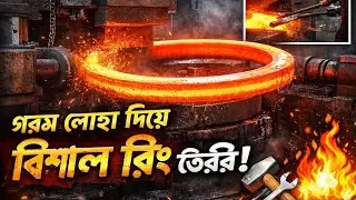 &ldquo;দেখুন কিভাবে আগুনে গরম লোহা দিয়ে বিশাল রিং বানানো হয় 😱 | Ring Making Process&rdquo;
