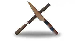 DIY Bodybuilder's kitchen knife - step by step - forged knife from an old file