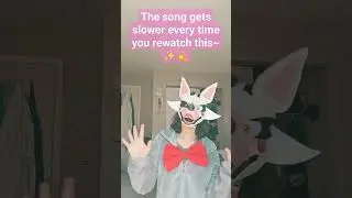 ✨💫🫶 #fnaf #fnafcosplay #dinomask #fnafmangle #cosplay #mangle #slow #affect