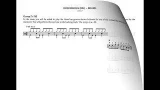 Rockschool DRUMS Debut - Technical Exercises - Group D: FILL (RSL)-Backing Track