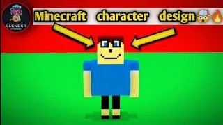 Learn to design a Minecraft character in [Blender]🔥
