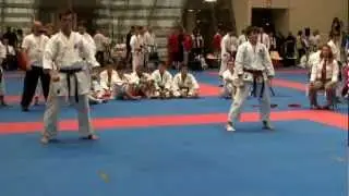 2012 JKA Karate Championship Kata Cadets Heian-sandan 2nd round Jason Fox (ENG) vs Denmark